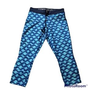Nike Pants Blue Dri-Fit S Small Run Fast Live Fearless Capri Legging Jogging